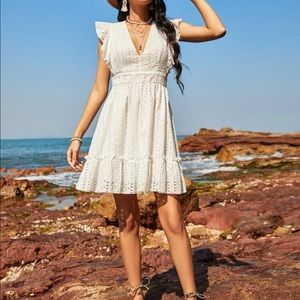 White beautiful summer dress